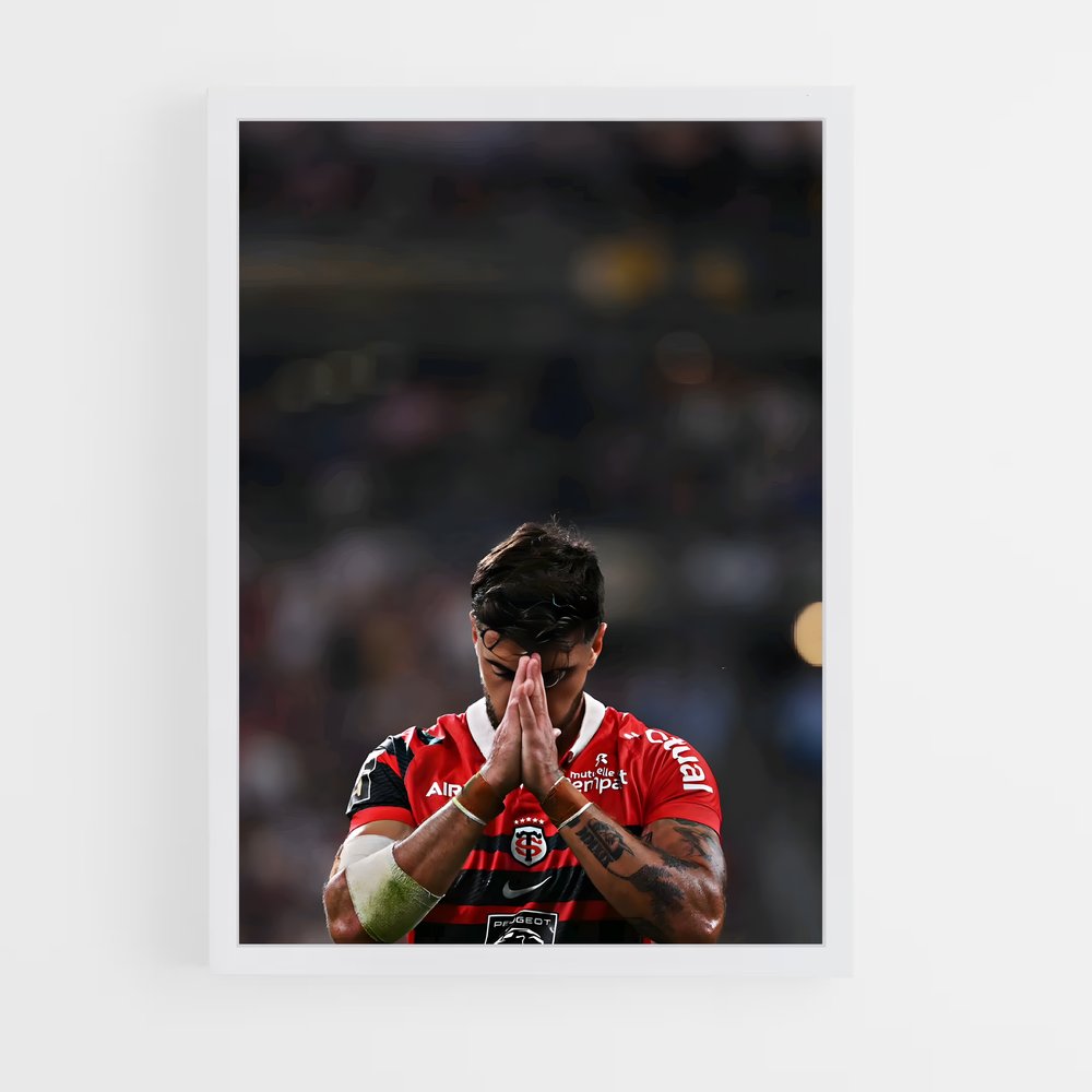 Poster Romain ntamack – affiche Rugby (vue 3)
